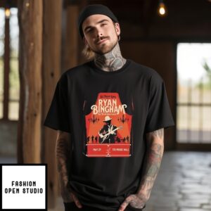Ryan Bingham And The Texas Gentlemen For The All Night Long Tour 2025 Show At 713 Music Hall On May 27 T-Shirt