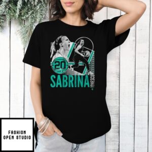 Sabrina Ionescu New Yord Collage Frame Signature T-Shirt