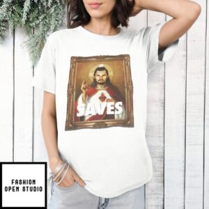 Saves Jesus Photo Frame Vintage T-Shirt