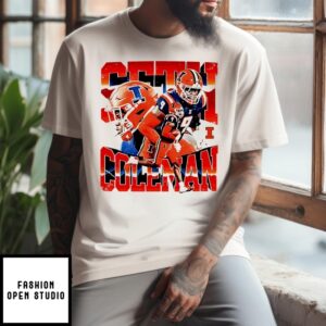 Seth Coleman Illinois Fighting Illini  Player Collage T-Shirt