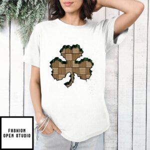 Smashed Shamrock Parquet Boston T-Shirt