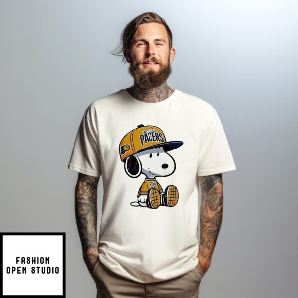 Snoopy Indiana Pacers Basketball Nba Playoffs T-Shirt