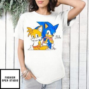 Sonic The Hedgehog And Tails Drawing T-Shirt