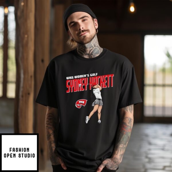 Sydney Hackett Western Kentucky Golf Portrait T-Shirt