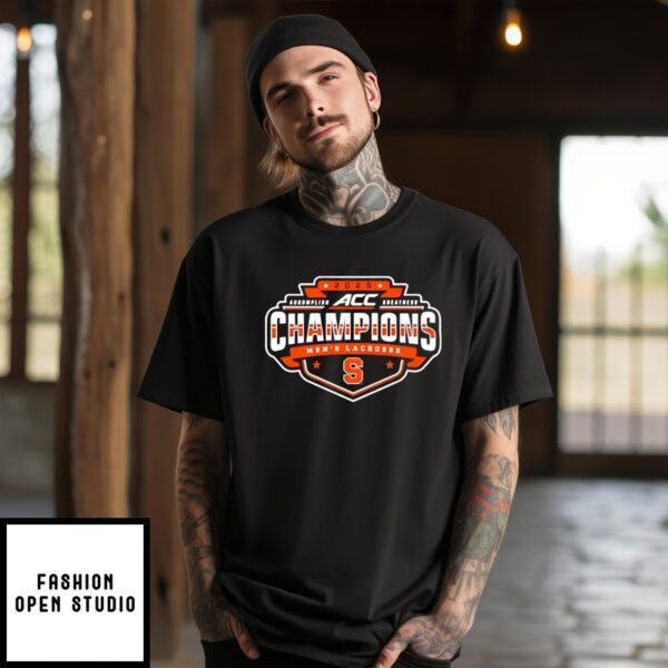 Syracuse Orange 2025 Acc Men’S Lacrosse Conference Tournament Champions T-Shirt
