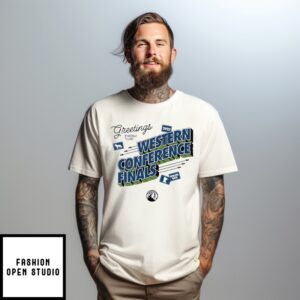 Timberwolves Greetings From The 2025 Western Conference Finals T-Shirt