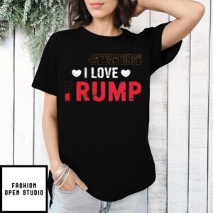 Trigger Warning I Love Trump Vintage T-Shirt