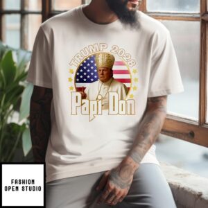 Trump 2028 Papi Don Hilarious Papal Parody T-Shirt