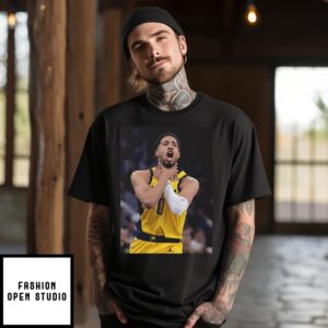 Tyrese Haliburton Choke Sign Game 1 T-Shirt