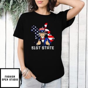 Us Uncle Sam 51St State Independence Day T-Shirt