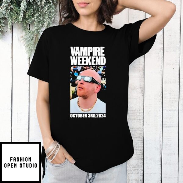 Vampire Weekend Only God Was Above Us Tour October 3Rd 2024 Face Despot T-Shirts