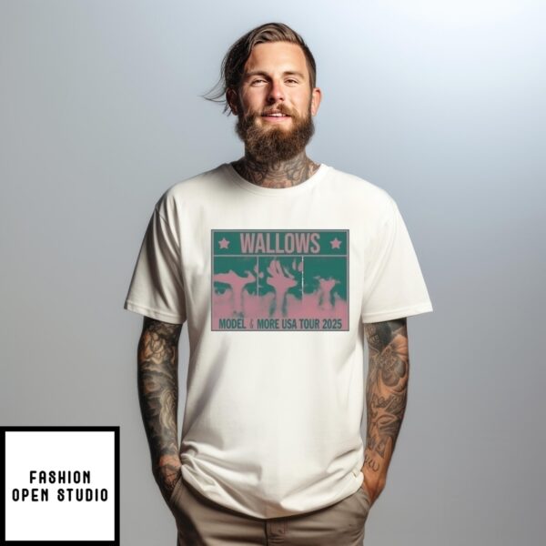 Wallows Info Wallows Model And More Usa Tour 2025 T-Shirt