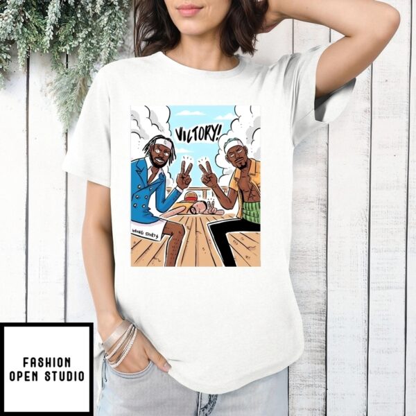 Warriors Won Game 1 Victory Stephen Curry Jimmy Butler Buddy Hield One Piece Meme T-Shirt