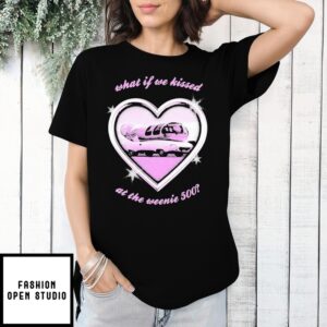 What If We Kissed At The Weenie 500 Kissin At The Race Heart T-Shirt