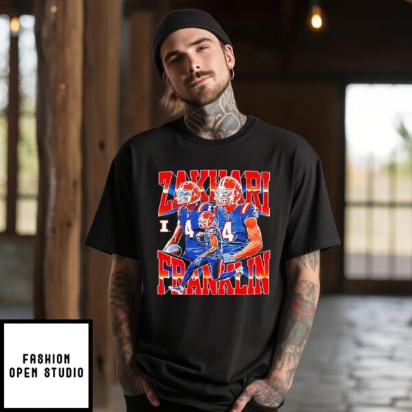 Zakhari Franklin Illinois Fighting Illini Player Collage T-Shirt