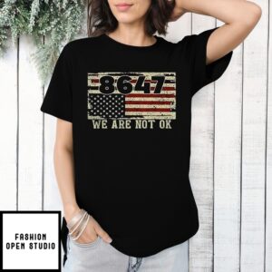 86 47 Upside Down We Are Not Ok Vintage T-Shirt