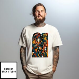 Abstract Faces Montage T-Shirt