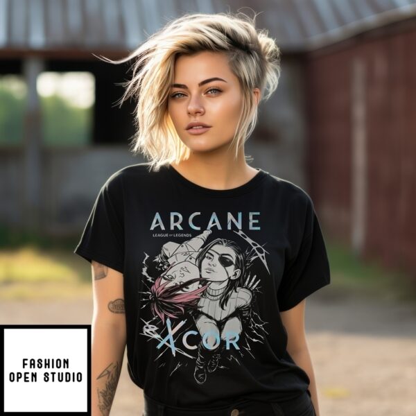 Arcane League Of Legends Excor Hexcore Nights T-Shirt
