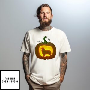 Australian Shepherd Pumpkin Halloween T-Shirt