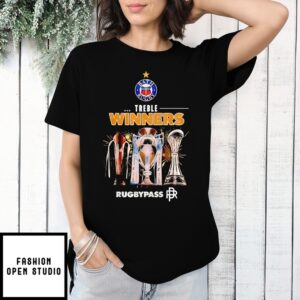 Bath Rugby Premiership Champions 2025 Treble Winners Trophy T-Shirt