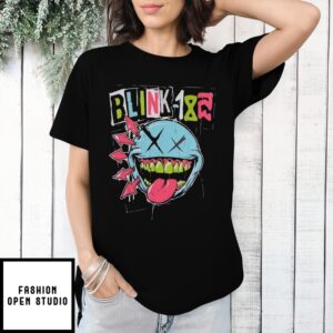 Blink-182 Green T-Shirtth Smile Logo T-Shirt