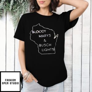 Bloody Marys And Busch Lights Map T-Shirt