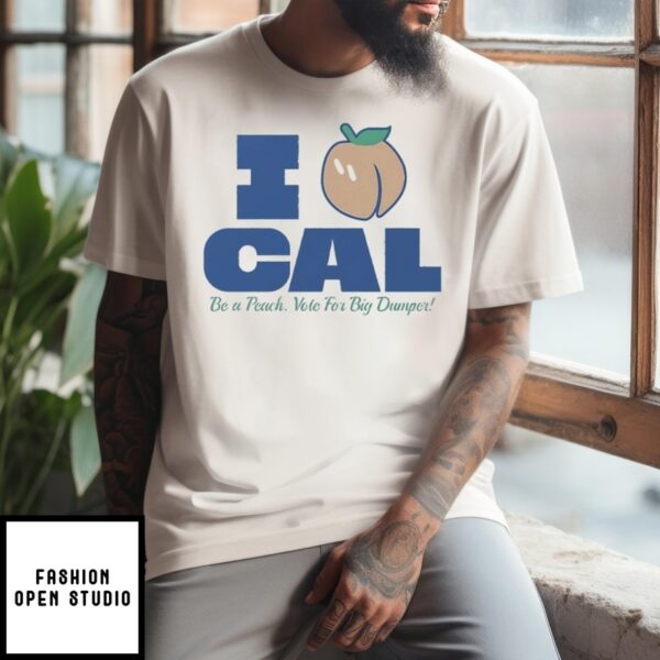 Bryan Woo I Peach Cal Be A Peach Vote For Big Dumper T-Shirt