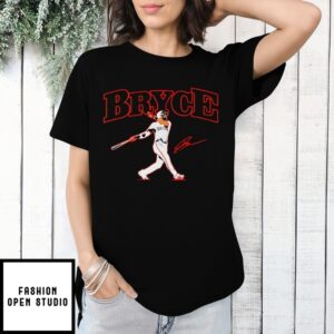 Bryce Eldridge Slugger Swing Baseball Signature T-Shirt