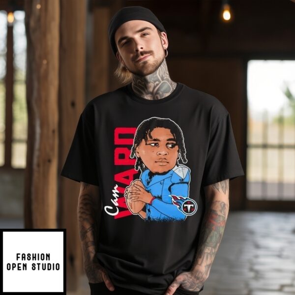 Cameron Ward Player Tennessee Titans Caricature T-Shirt