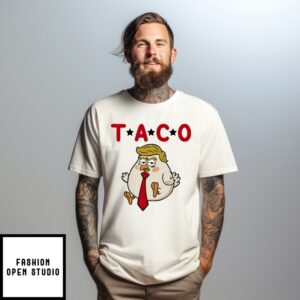 Chicken Trump Fat Taco 2025 Trump Always Chickens Out T-Shirt
