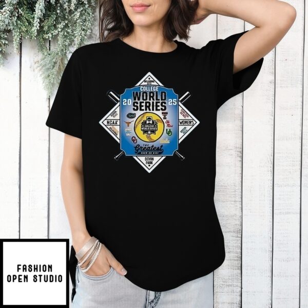 College World Series The Greatest Snow On Dirt 2025 T-Shirt (1)