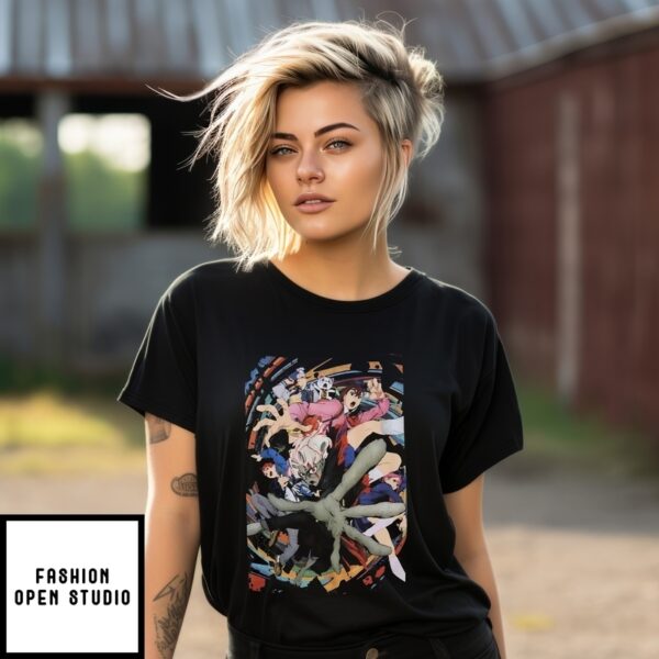 Dandadan Group Spiral Poster T-Shirt