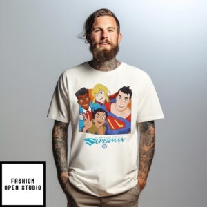 Dc Comics My Adventures With Superman Group Photo T-Shirt