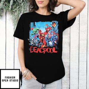 Deadpool Avengers Spoof Cartoon T-Shirt