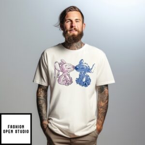 Disney Stitch & Angel Kiss Girls Baby T-Shirt