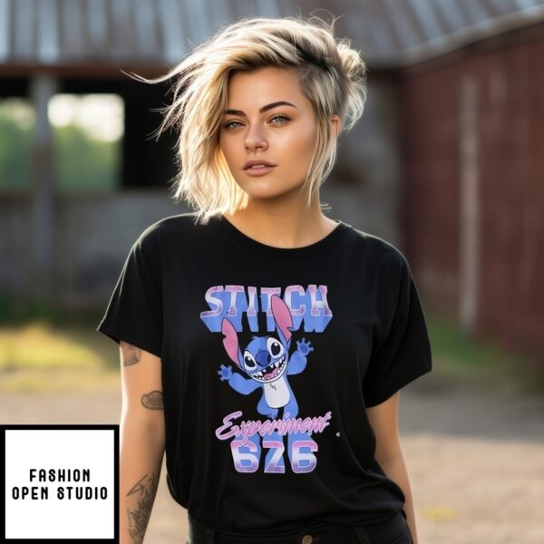 Disney Stitch Experiment 626 Galaxy Glitter T-Shirt