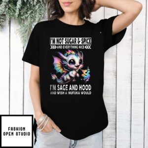Dragon I’M Not Sugar And Spice And Everything Nice I’M Sage And Hood And Wish A Mufuka Would T-Shirt