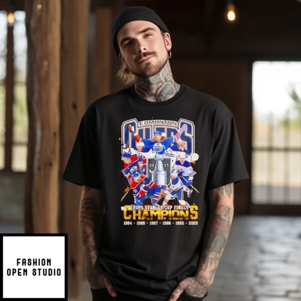 Edmonton Oilers 2025 Stanley Cup Champions For Fans T-Shirt