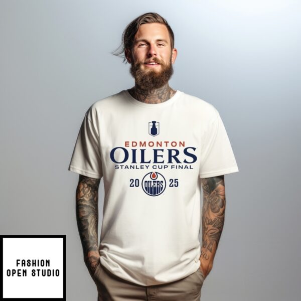 Edmonton Oilers 2025 Stanley Cup Final Logo T-Shirt