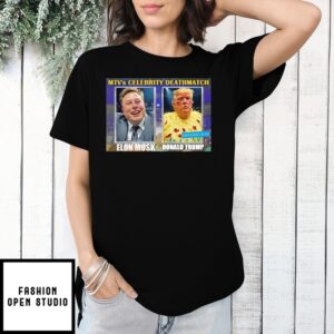 Elon Musk And Donald Trump Celebrity Deathmatch 2025 Meme T-Shirt