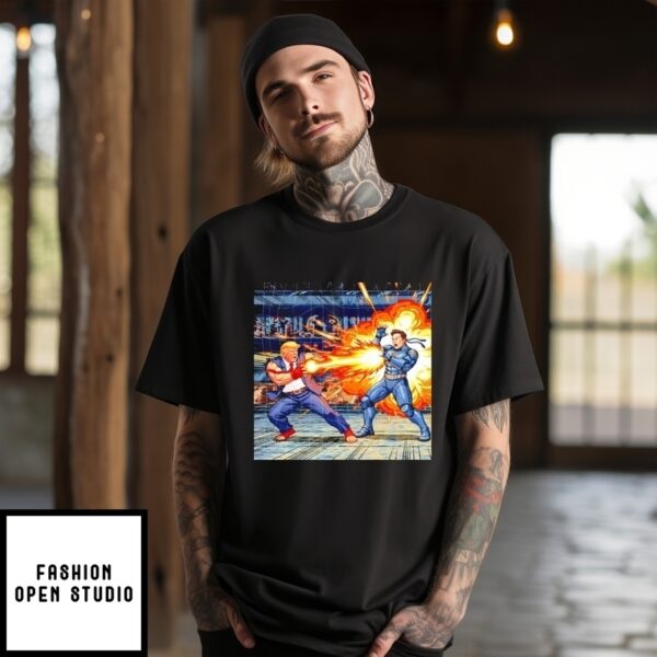 Elon Musk Vs Donald Trump Boxing And Fantasy Game T-Shirt
