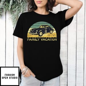 Family Vacation Old Classic Car Vintage T-Shirt