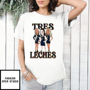 Fever’S Sophie Cunningham Wearing Tres Leches Caitlin Clark Lexie Hull Faces T-Shirt