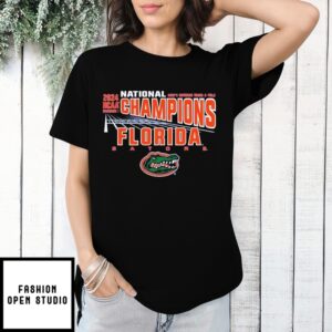 Florida Gators Adult 2024 Ncaa Men’S Outdoor Track & Field Champions T-Shirt