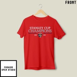Florida Panthers 2025 Stanley Cup Final Champions Signature Roster T-Shirt