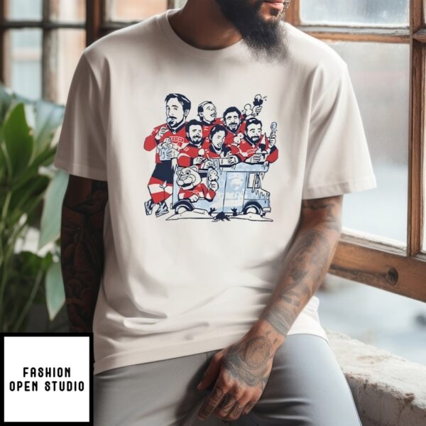 Florida Panthers Ice Cream Stanley Playoff 2025 Nhl T-Shirt