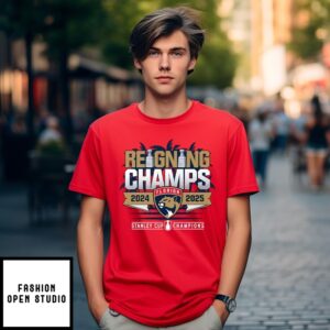 Florida Panthers Reigning Champs Back-To-Back Stanley Cup Champions 2024-2025 T-Shirt