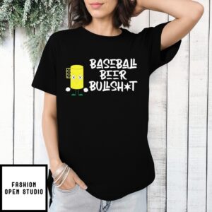 From The 108 Baseball Beer Bullshot Cartoon T-Shirts