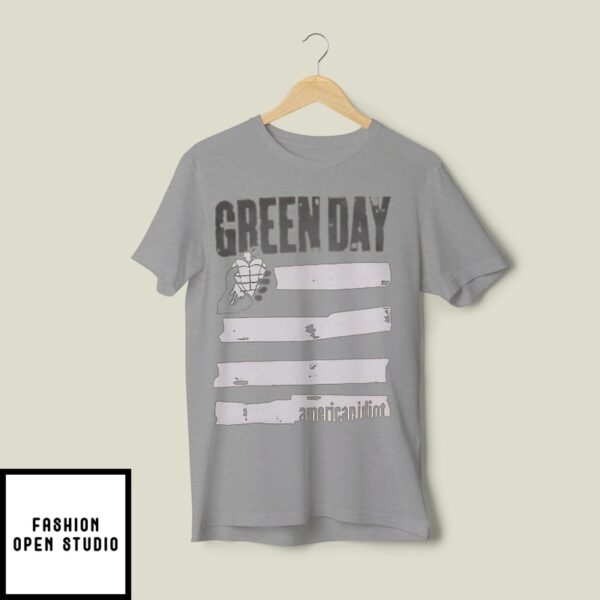 Green Day American Idiot Flag T-Shirt