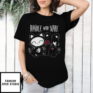 Handle With Scare Cat Dolls Girls T-Shirt